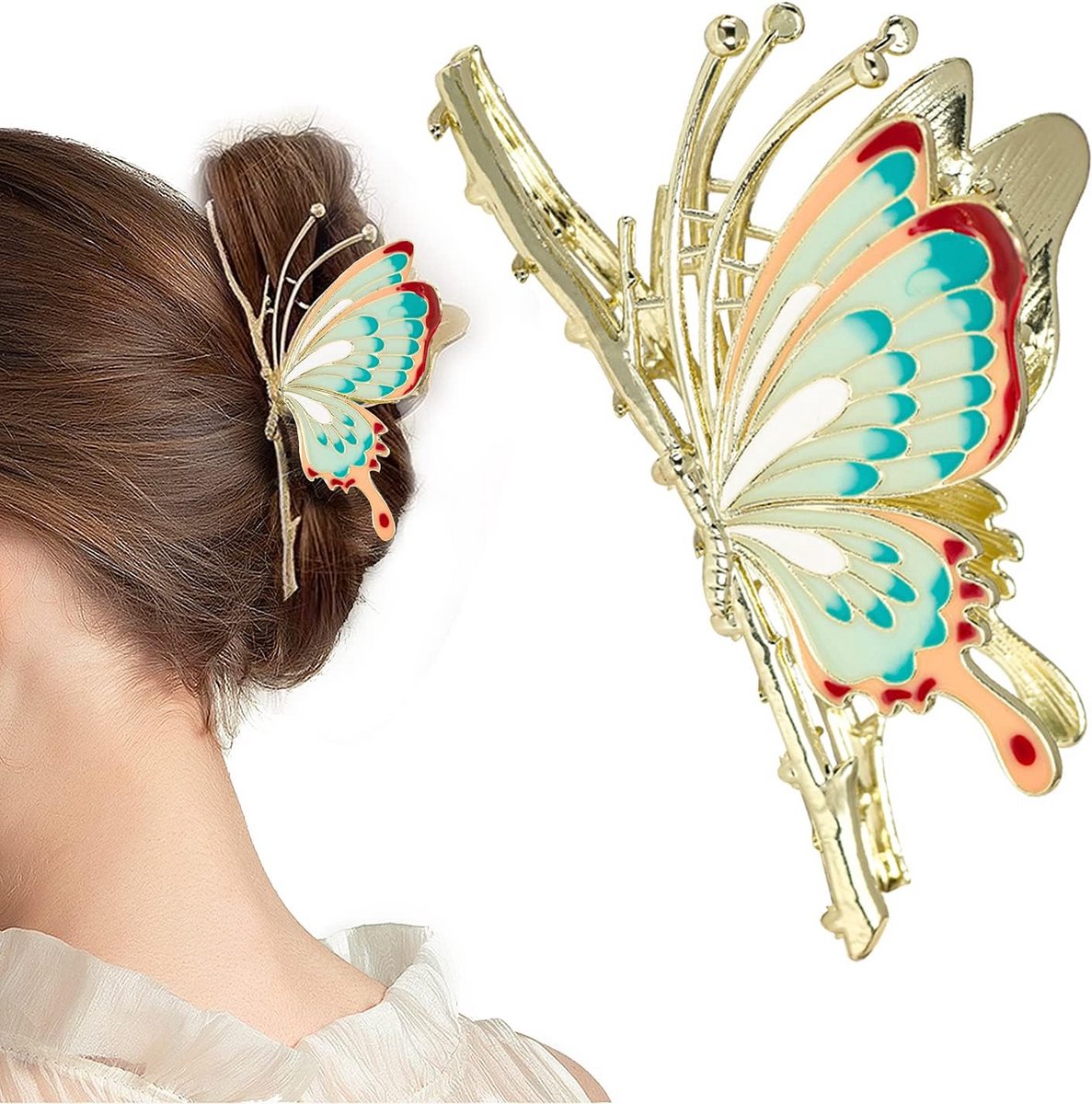 Grote haarspelden voor dames - Elegante vlinders haarklemmen voor elke gelegenheid
