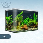 Ciano aquarium LED Bio Zwart - 74 liter - 80x30x41,5 cm - Aquarium knaller