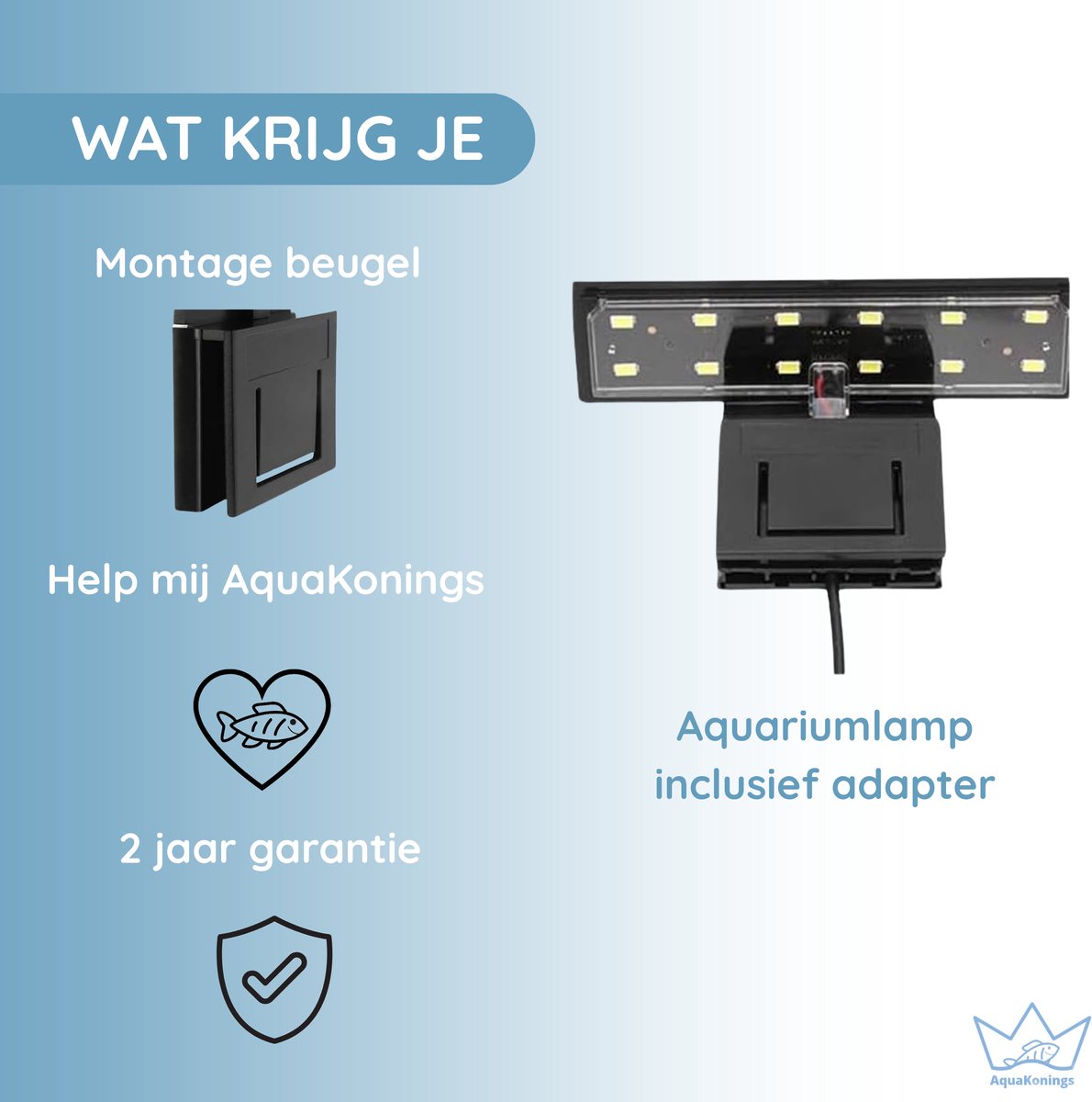 AquaKonings aquariumspot 5W voor aquaria tot 23 liter thumbnail 6