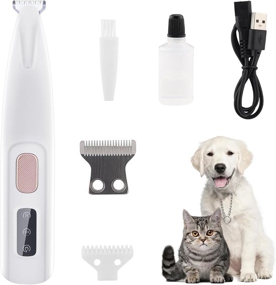 Huisdierverzorgingsapparaat - met LED-verlichting - oplaadbaar - waterdicht - huisdierbenodigdheden