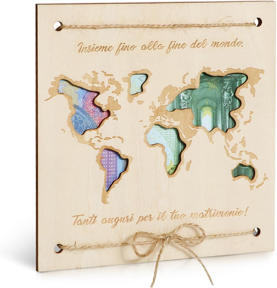 Houten Bruiloftskaart als Creatief Huwelijksgeschenk