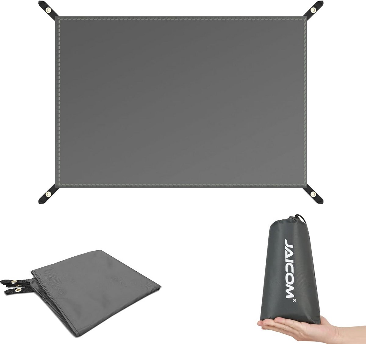 Waterdicht Tentzeil voor 2 Personen - Ultralicht en Scheurvast Tarp voor Kamperen en Outdoor Activiteiten