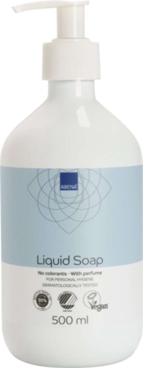 Abena Handzeep Pompje - Geparfumeerd - 500 ml - Milde Vloeibare Handzeep met Pompje - Voor de Normale Huid