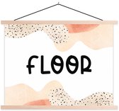 Porte-affiche avec affiche - Affiche scolaire - Sol - Pastel - Fille - 60x45 cm - Lattes vierges