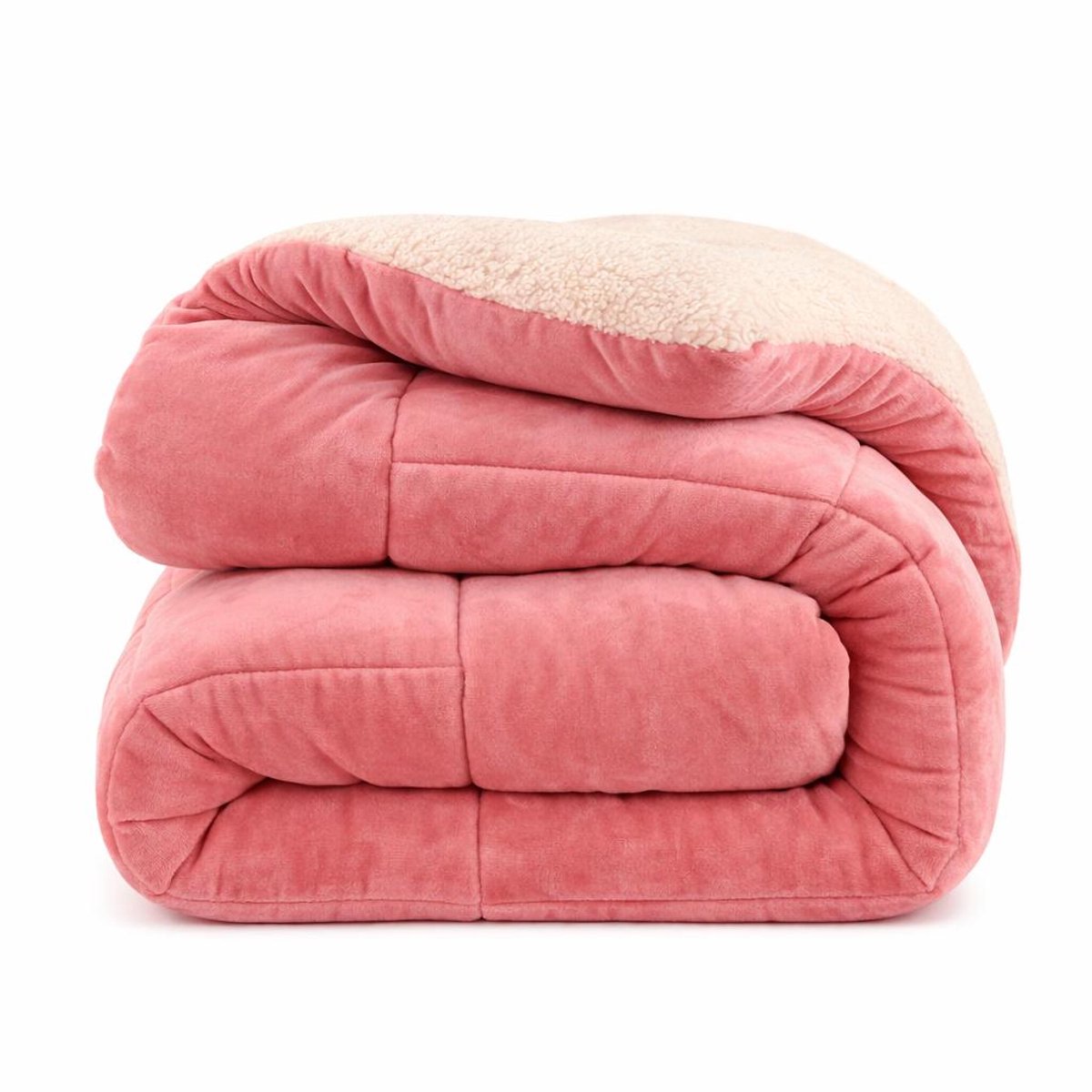 Super dik warm dekbed - zwaargewicht gewatteerde deken voor de winter, zachte polyester beddeken, gezellig gewogen dekbed voor ultieme warmte en comfort