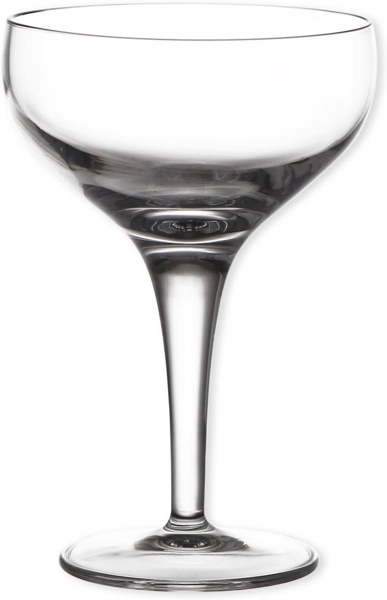 Set van 6 Transparante Kristallen Champagneglazen 9,5 x 9,5 x 14 cm