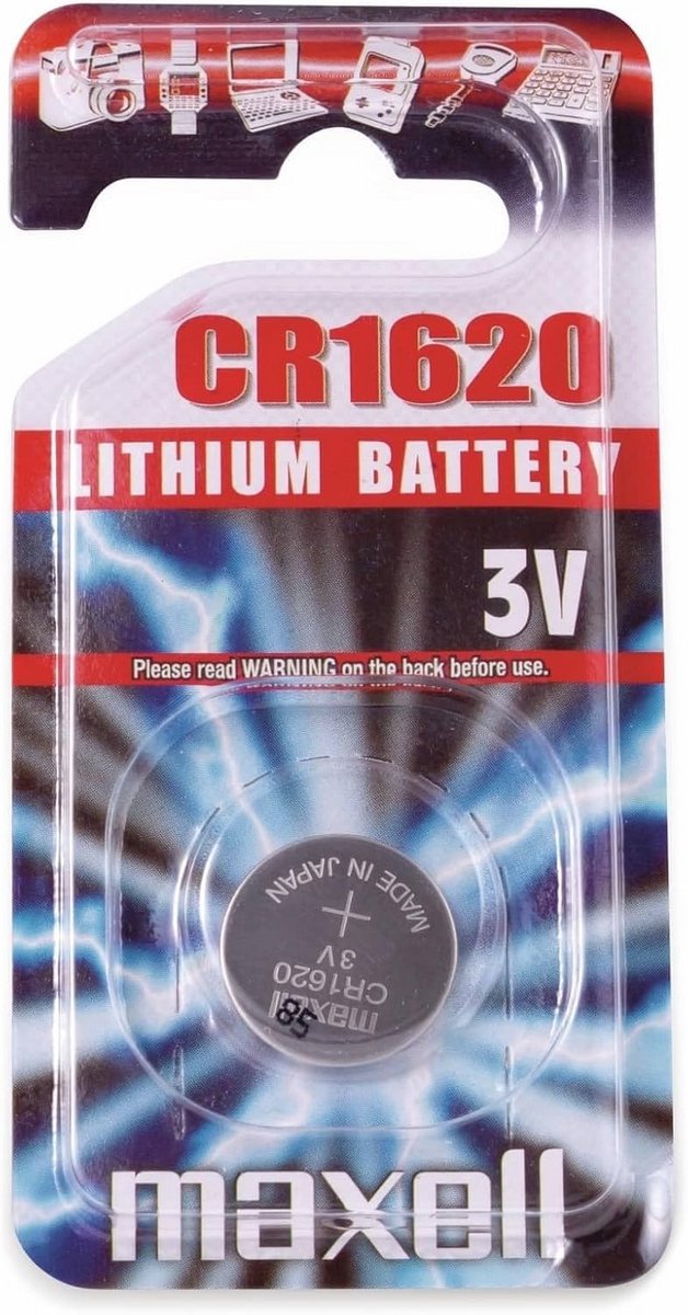 Lithium CR1620 Knoopcel Batterij - Lekvrij en Betrouwbaar