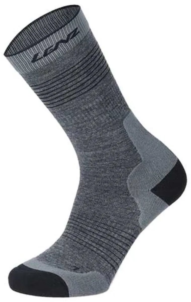 Lenz Merino Outdoor 1 Mid Half Lange Sokken Man Vrouw Grijs