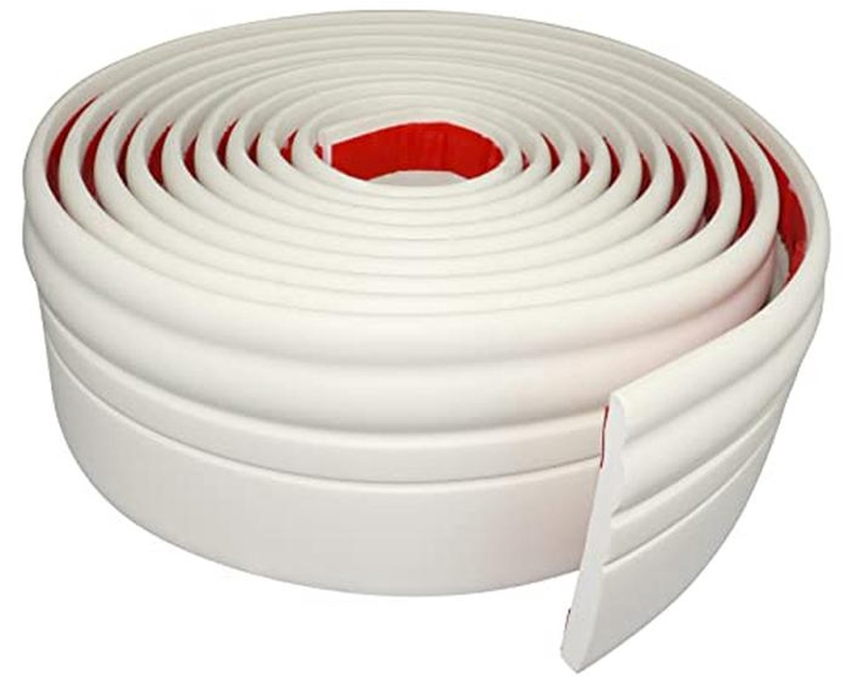 Flexibele Rubber Plint Moulding 4" Breed voor Muren - Peel en Stick Cove Base
