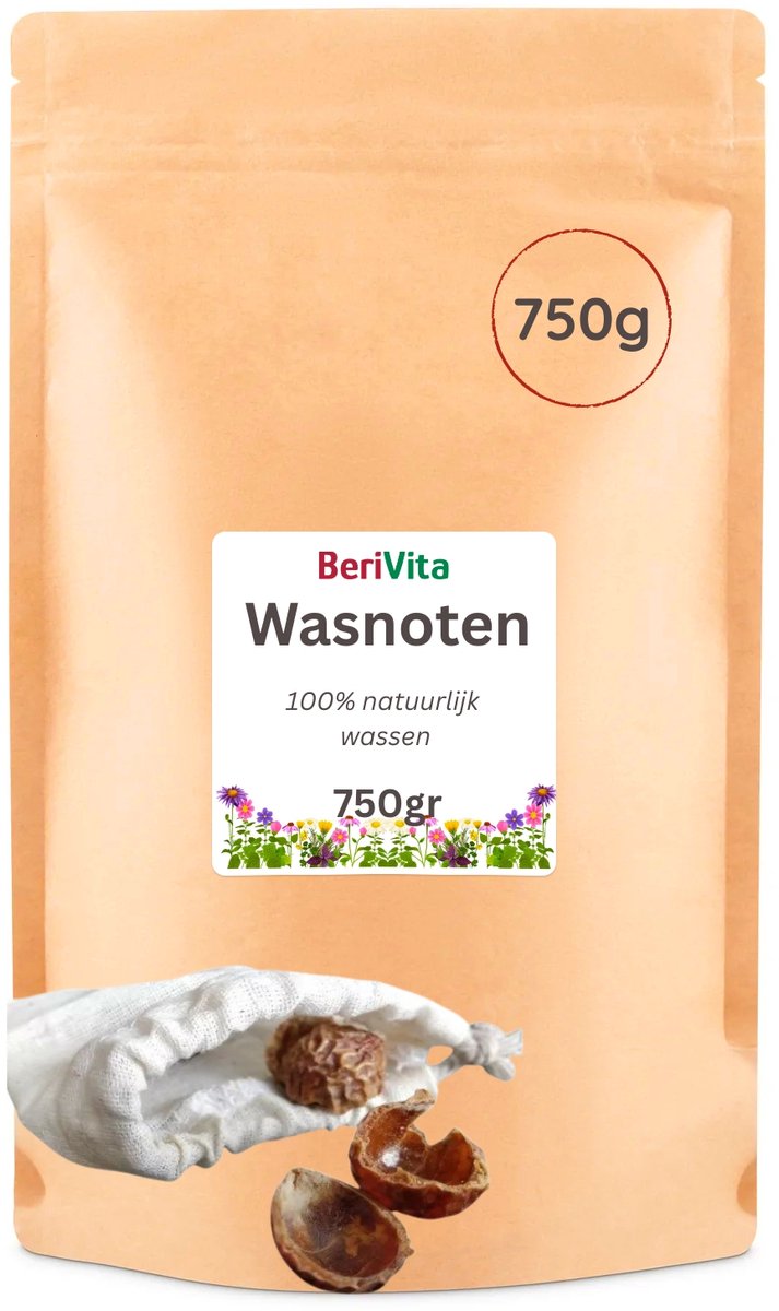Wasnoten 750gr met Waszakje - Zeepnoten - Natuurlijk Wassen