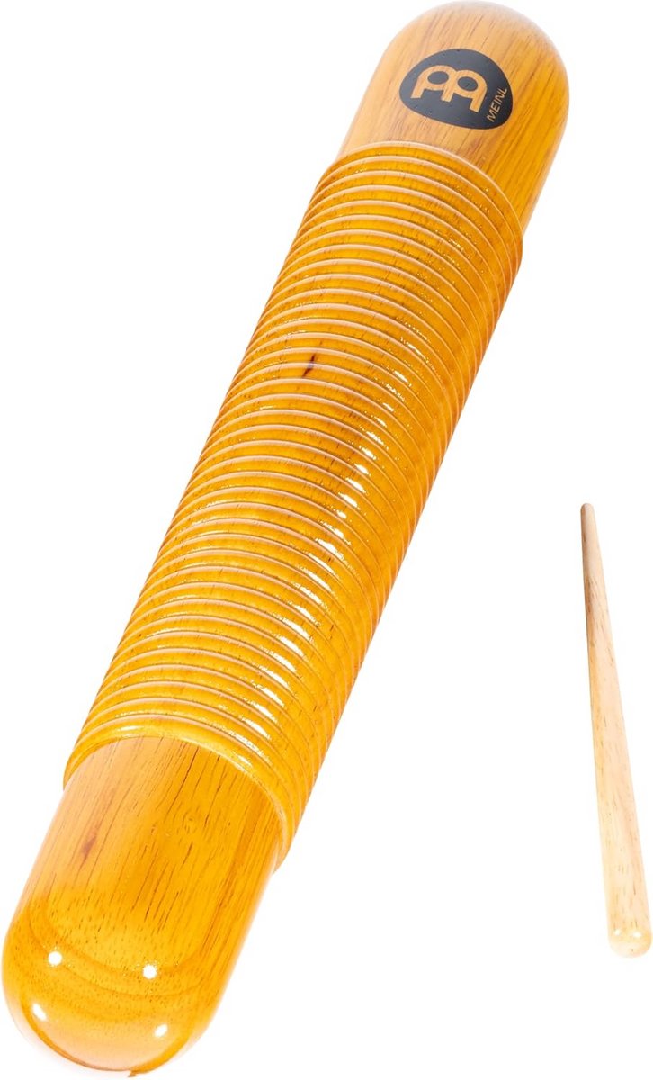 Houten Guiro Instrument met Vingergaten - Natuurkleur Siam Eik
