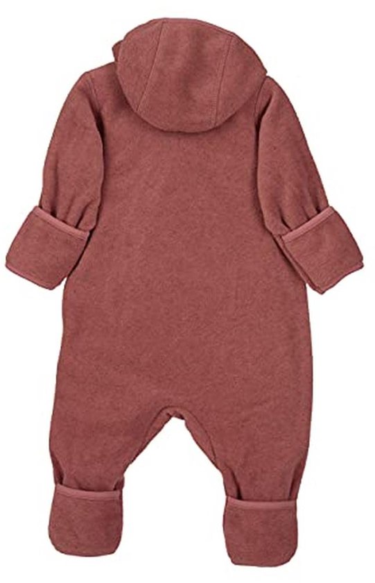 Fleece Overall Uniseks-Baby Jumpsuit met Rits, Capuchon en Handschoenen van Merkloos — afbeelding 4