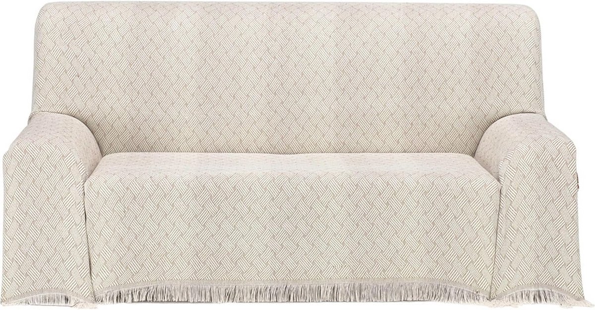 Extra Grote Sprei of Deken 230x260 cm Beige – Zacht Katoen voor Bank en Bed