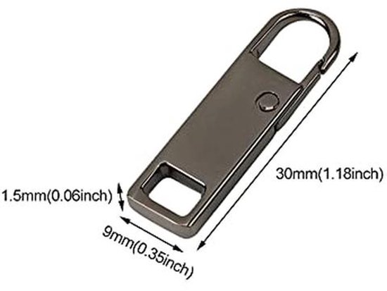 Rits Reparatieset - 5 Stuks Zip Trekkers voor DIY Vervanging en Reparatie — afbeelding 2