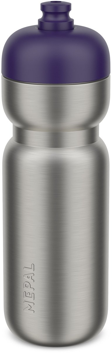 Mepal RVS bidon pull Sport - 800 ml - Pak. open en drink - Lichtgewicht RVS - Vaatwasmachinebestendig - Drinkflessen - Midnight blue