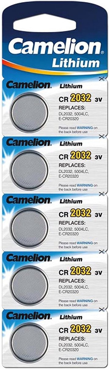 Lithium Knoopcelbatterij CR-2032 3.0 V - 5 Stuks Per Blister