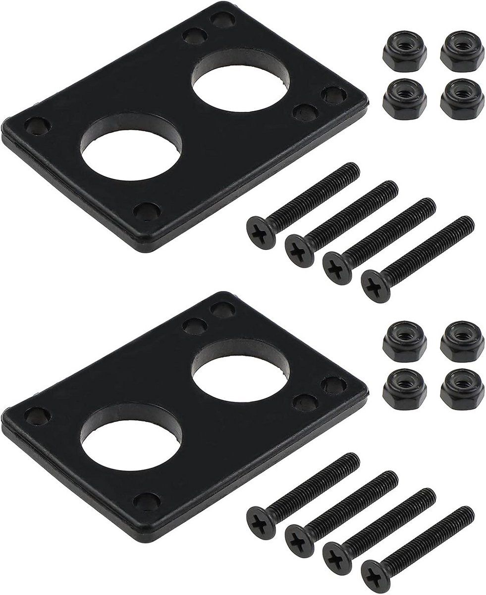 10 Stuks 6 mm Afdichting Skateboard Longboard Riserpads Skate Accessoires voor Schokdemping en Bescherming