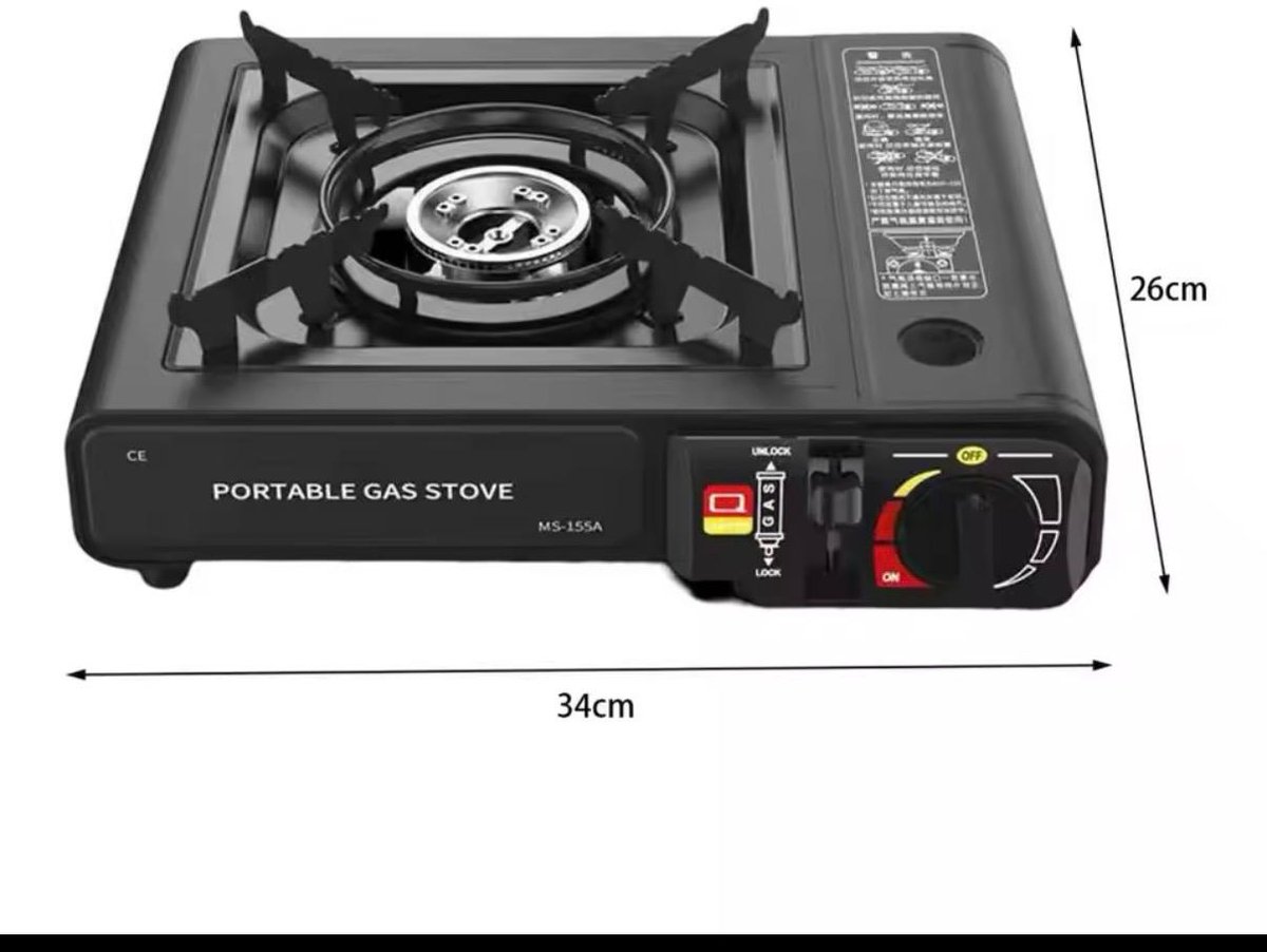 Draagbaar Gasstel met Koffer – Camping Kooktoestel. Camping Gasbrander Set met Opbergkoffer en 8x Butaangas patronen. Portable Gas Stove met Koffer + 8 Butaangasbusjes. Compleet met 8 Gaspatronen. Gas Kooktoestel voor Camping & Outdoor.Noodpakket. — cadeau in Sport & Outdoor - foto 3