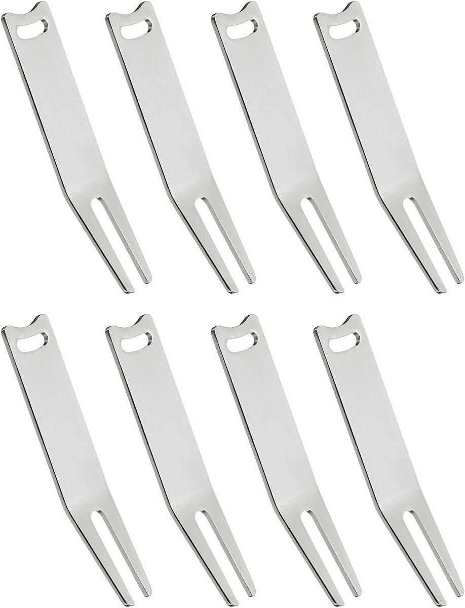Metalen Golf Divot Reparatietool voor Golfbanen - Curved Golf Fork Accessoire voor Mannen en Vrouwen