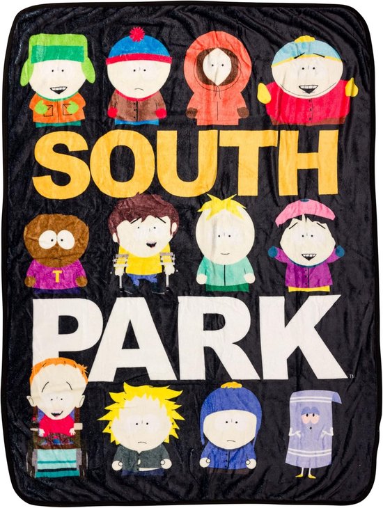 South Park Multi Character Fleece Throw 45" x 60" - Perfect for Snuggling and Decor