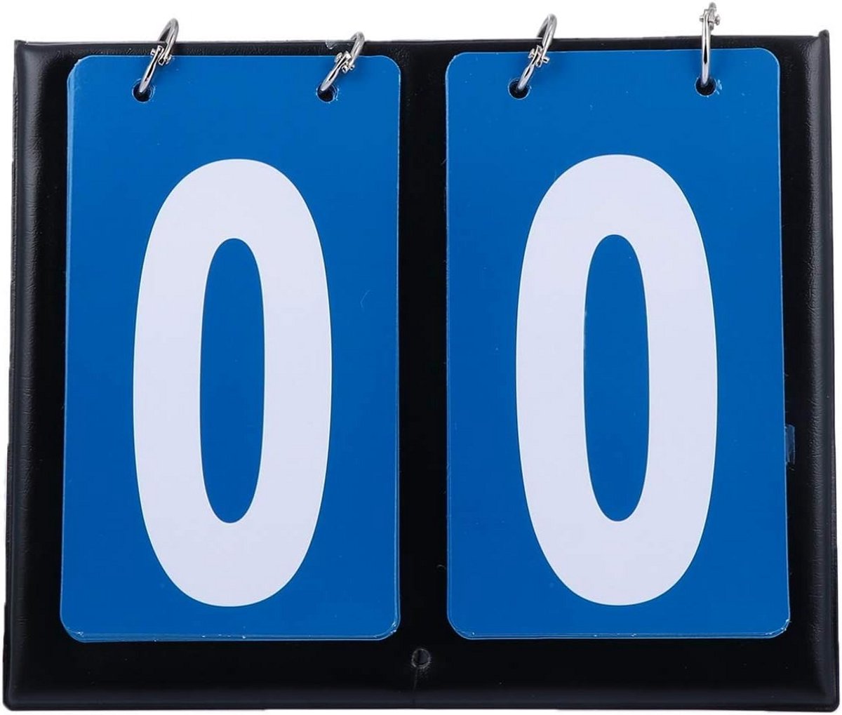 Draagbaar Scorebord voor Basketbal - Tafeltop Flipper met 2 Cijferige Weergave voor Sportwedstrijden