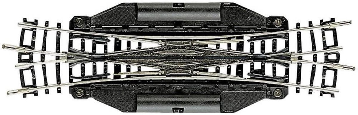 Dubbele Kruising Zacht Elektrisch voor N Spoor 129,8 mm 15°