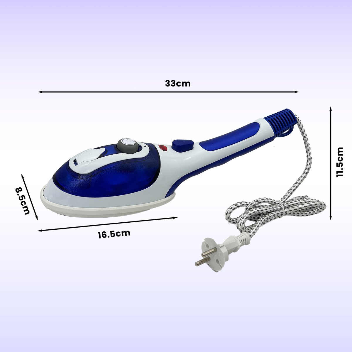 Kleine stoomgenerator strijkijzer, energie, geen brandwonden de keramische basis — afbeelding 4