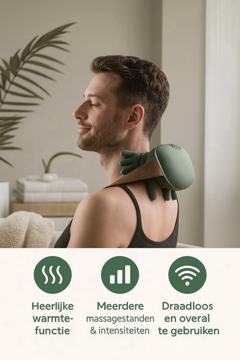 PD4U® Nekmassage Apparaat Draadloos voor Nek en Schouders - afbeelding 3