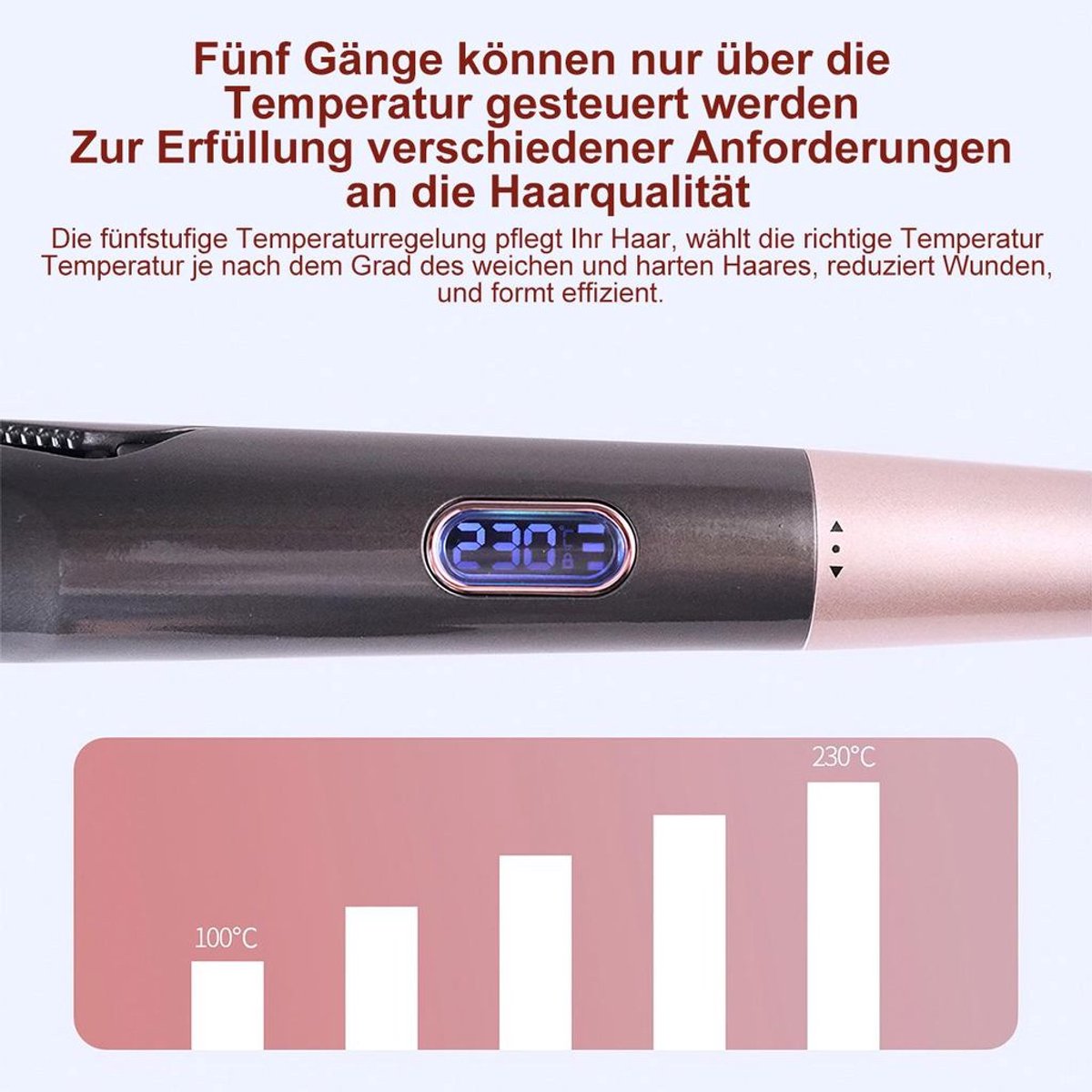 Deze 2-in-1 krultang/stijltang kan zowel krullend als steil - afbeelding 3