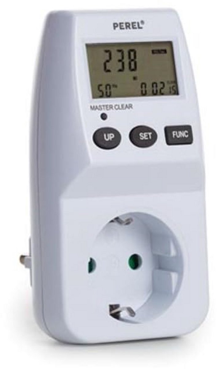 Energiekostenmeter met LCD Display voor 230V/16A Apparaten