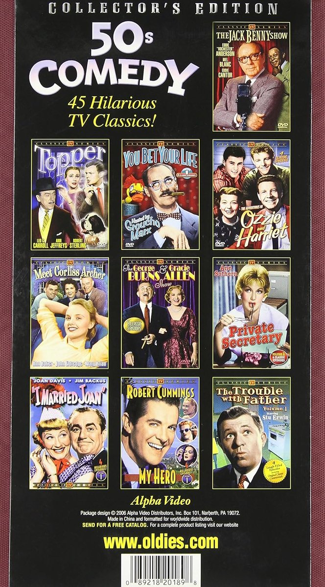 Comedy TV Classics of the 50's - 10 dvd box ( Import )