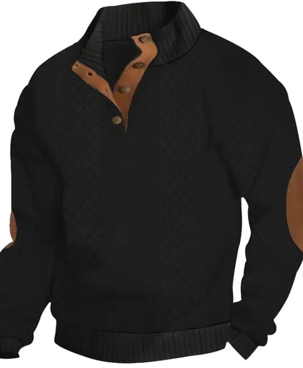 YOUTHUP Wollen trenchcoat voor heren, winterjas, dikke pauwjas met
