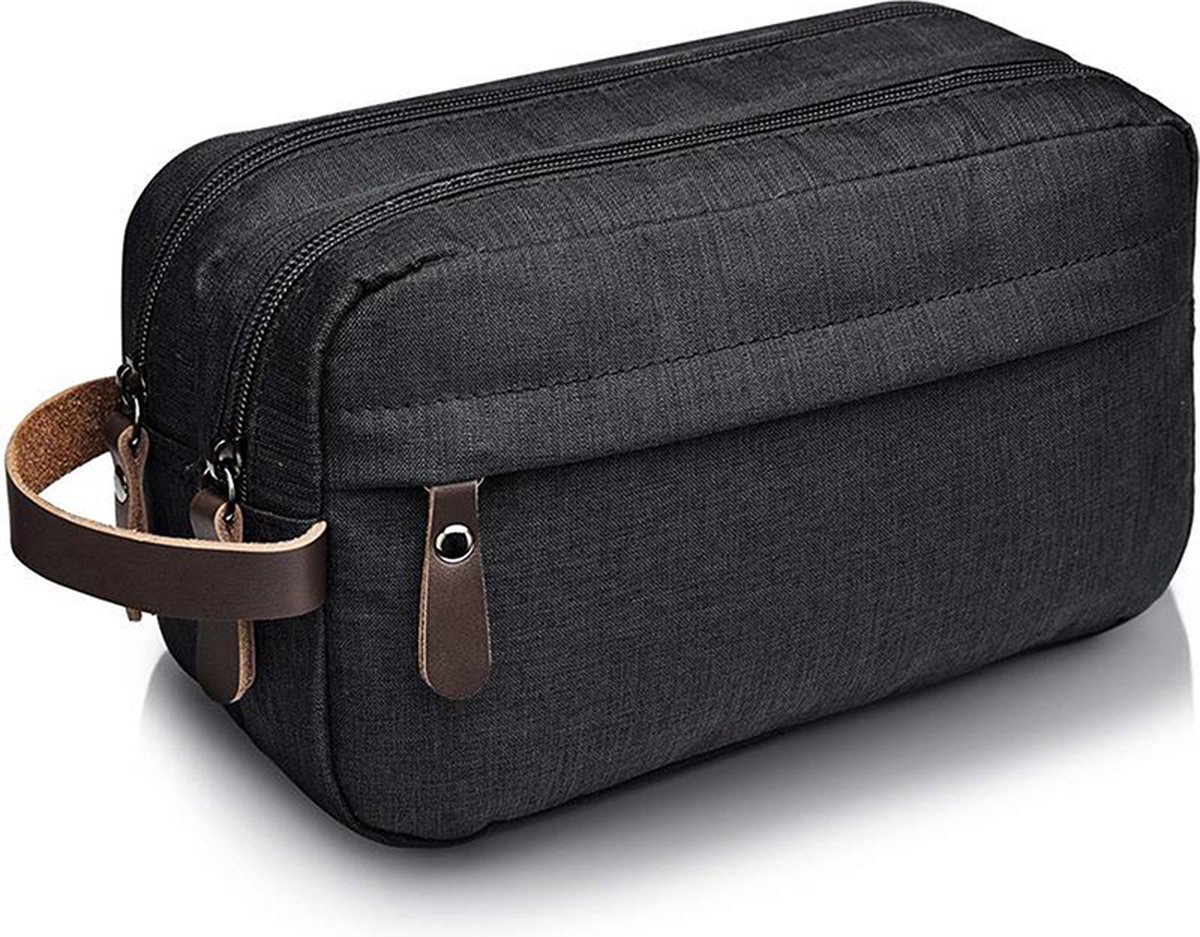 Nifkos - Toilettas Maschio – Heren Toilettas – Toilettas Dames – Toilettassen – Waterdicht – Zwart – Cadeau voor Hem – Travel Organizer