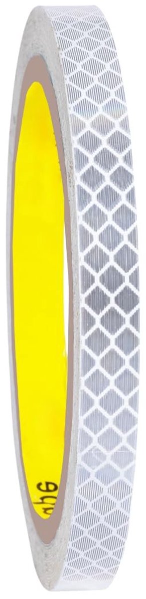 Famanu – Reflecterende tape diamond grade zilver – waterdicht – 5 mm x 5 m voor helm, fiets en auto