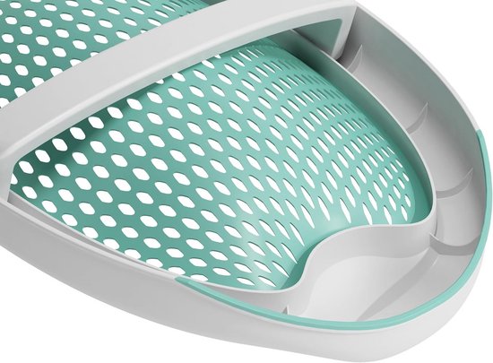 Zacht & Comfortabel Badsteuntje voor Baby's 0-8 Maanden - Uitvouwbaar - Lichtblauw — afbeelding 2