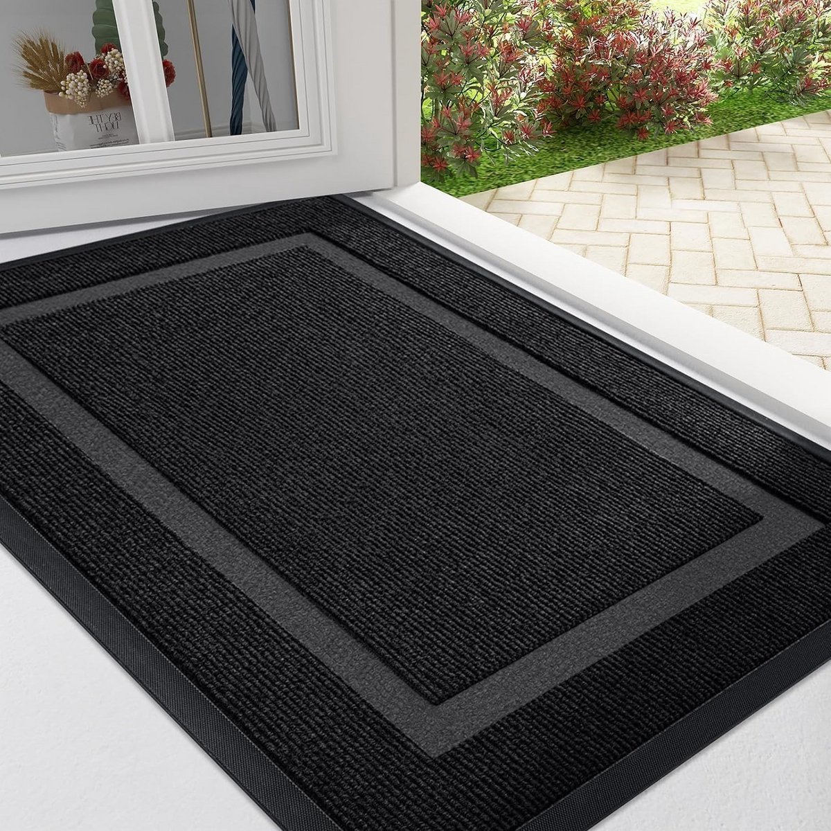 Robuuste Antislip Deurmat Binnen en Buiten - Vuilvanger & Waterabsorberend - Geschikt voor