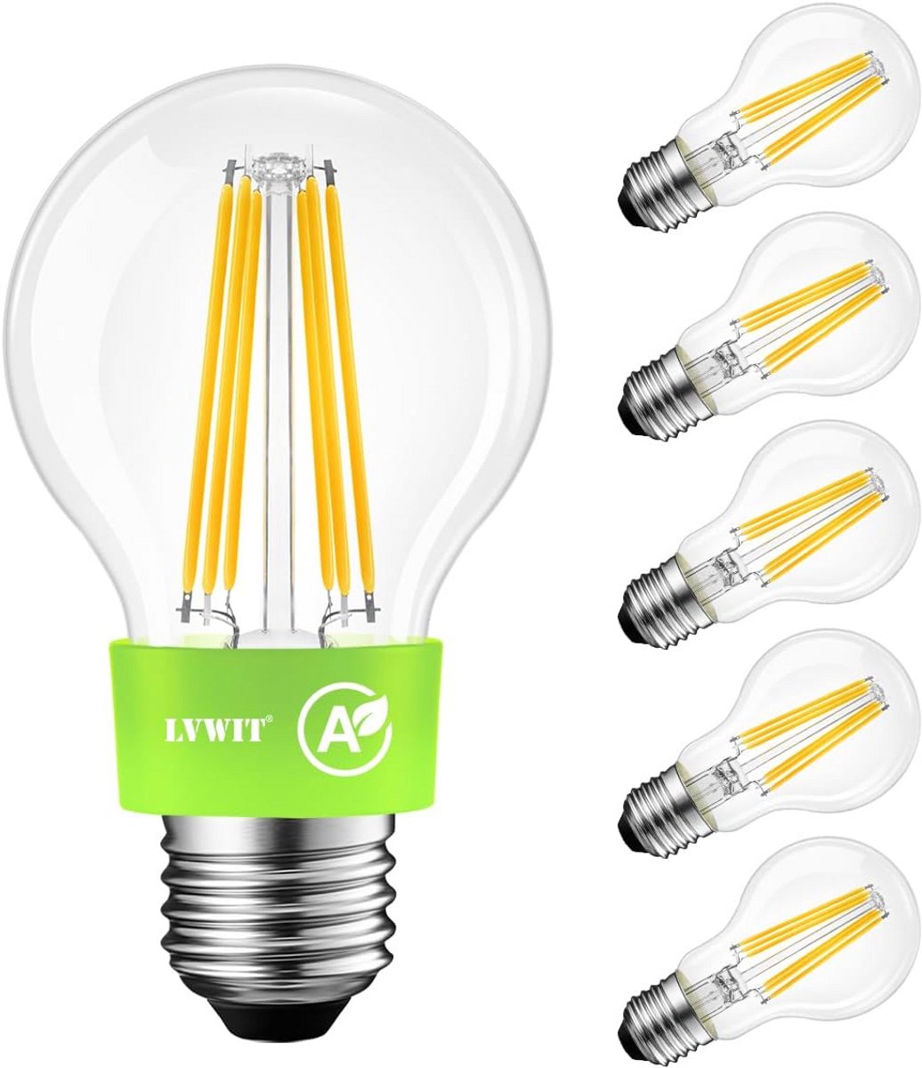 6x LED Filament Lamp E27 7.2W Warm Wit (100W Vervanger) 1521 Lumen, Niet Dimbaar