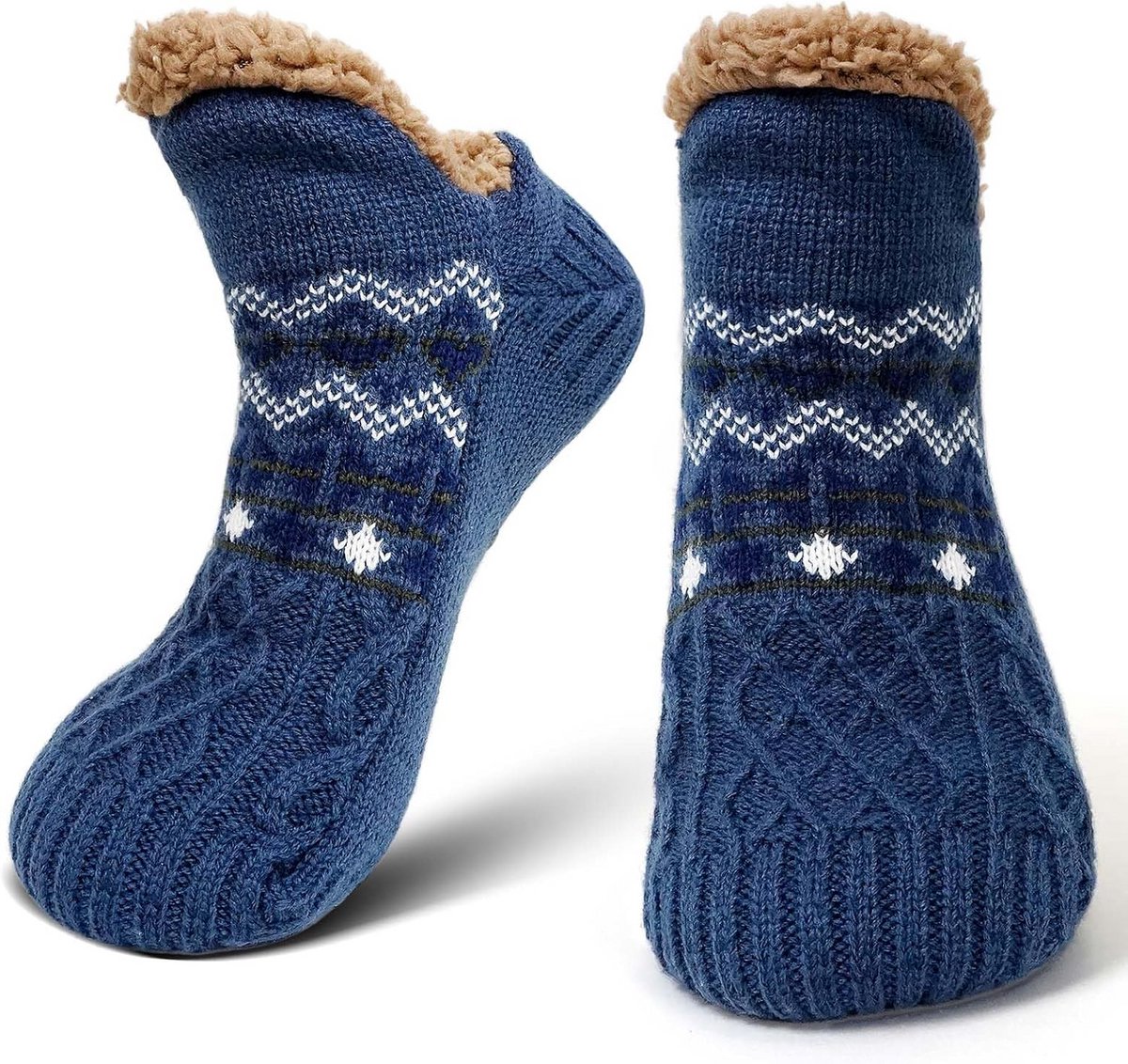 Warme Fluffy Huissokken Heren Wintersokken Antislip Zacht Fleece