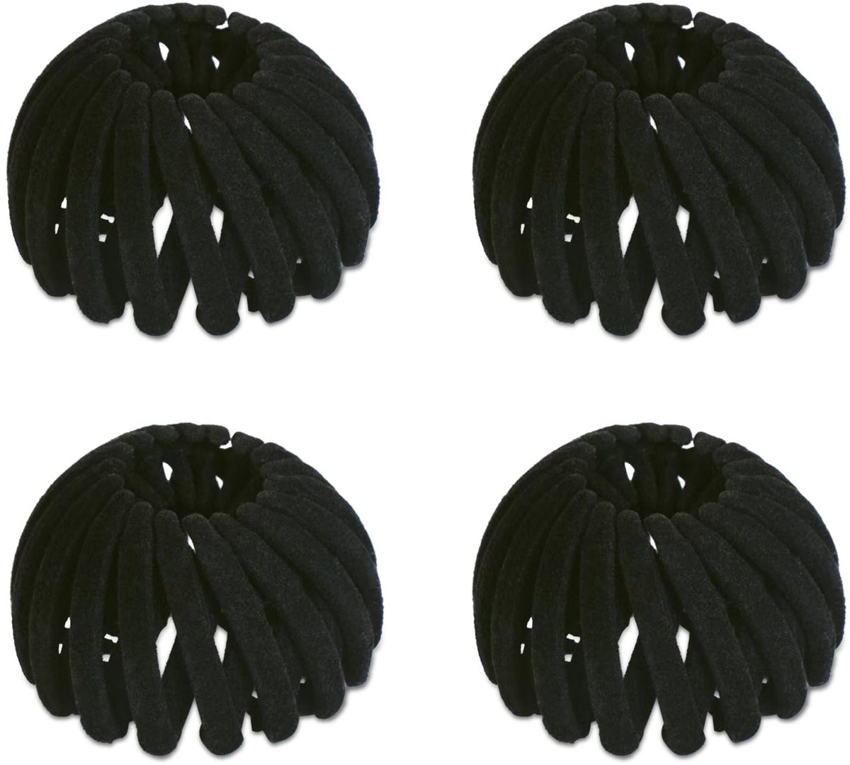 Unyqoos® Set van vier stijlvolle vogelnest haarspelden voor elegante kapsels