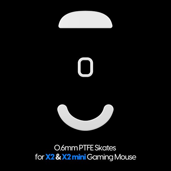 PTFE Muisvoeten voor Draadloze Gaming Muizen - Premium Skate - Wit — afbeelding 2