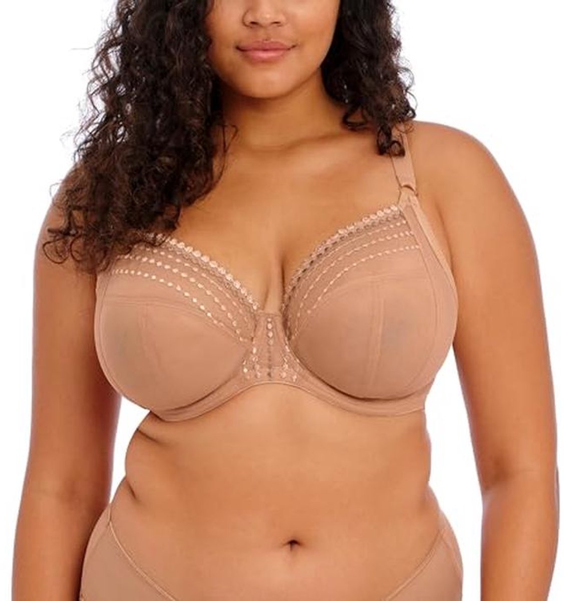 Unlined Plunge Underwire BH voor Dames - Comfortabele Duikbeha met Geborduurde Details