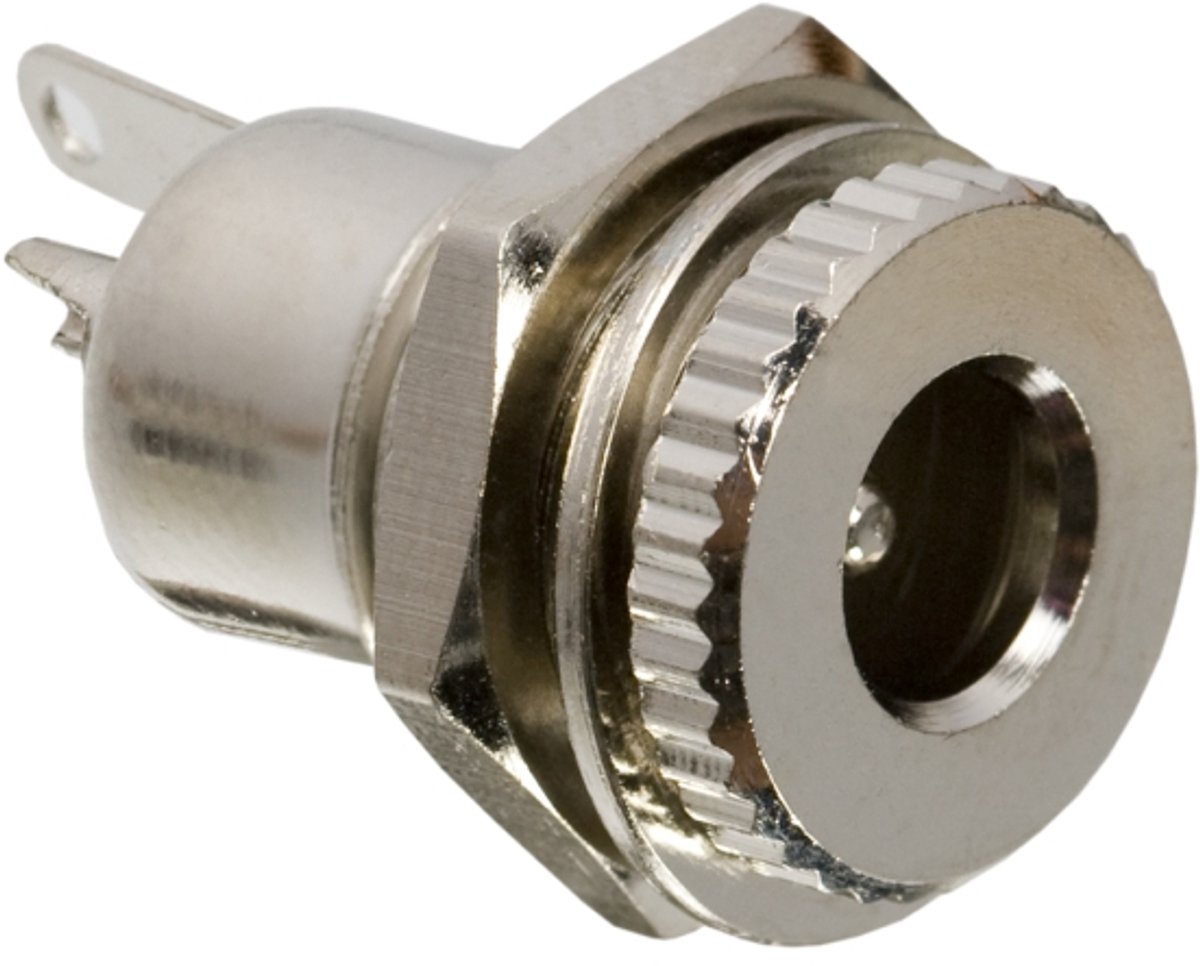 10x DC Aansluitbus 5.5×2.5 mm – DC Socket Metaal – Montage Connector – Voeding Aansluiting – 10 Stuks [05156]