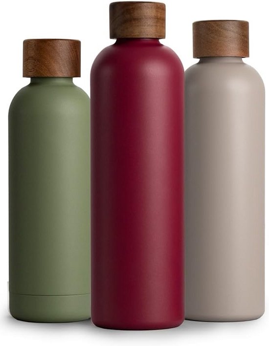 Thermos - Thermos Everyday Geïsoleerde Waterfles Taupe 1 Liter - Les Secrets du Chef