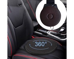 Draaikussen voor in de Auto - 360 graden - Flexibele draaischijf - Flexibel Draaikussen - zitkussen - Rolstoelkussen - Hulpmiddel Voor Het Draaien En Verplaatsen In Auto, Stoel Of Bed