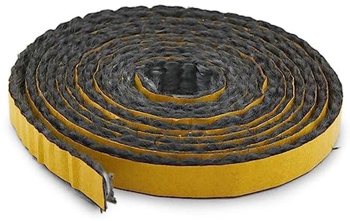 Zelfklevende Kachelafdichting 2m - Hittebestendig Plat Koord 10x2mm voor Open Haarden