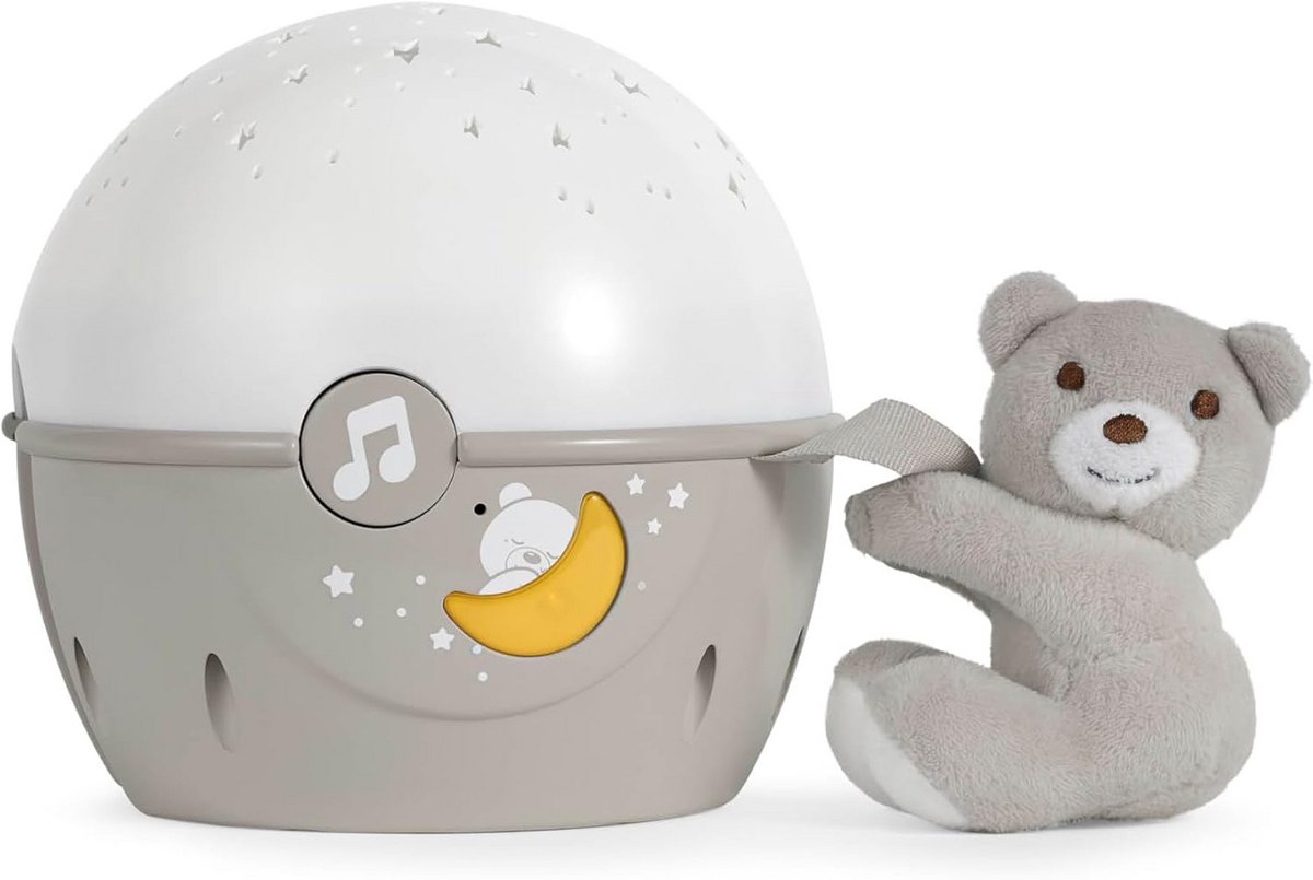 Sterrenhemel Projector & Nachtlampje voor Baby met Muziek en Geluidssensor - Beige