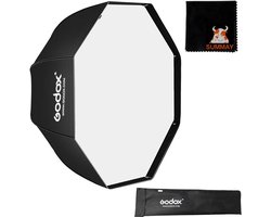 120cm Octabox Softbox Paraplu voor Studioflitser - Draagbare Achthoekige Softbox voor Portret en Productfotografie