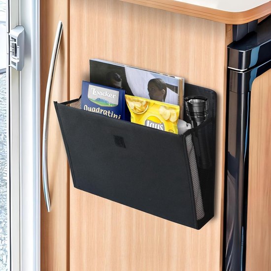 Decoratieve Opberg Organizer voor Camper en Caravan - Hangend, Opvouwbaar, Zelfklevend 34 x 32 x 15 cm - Ideaal voor Slaapkamer, Kantoor en Nachttafel — afbeelding 3