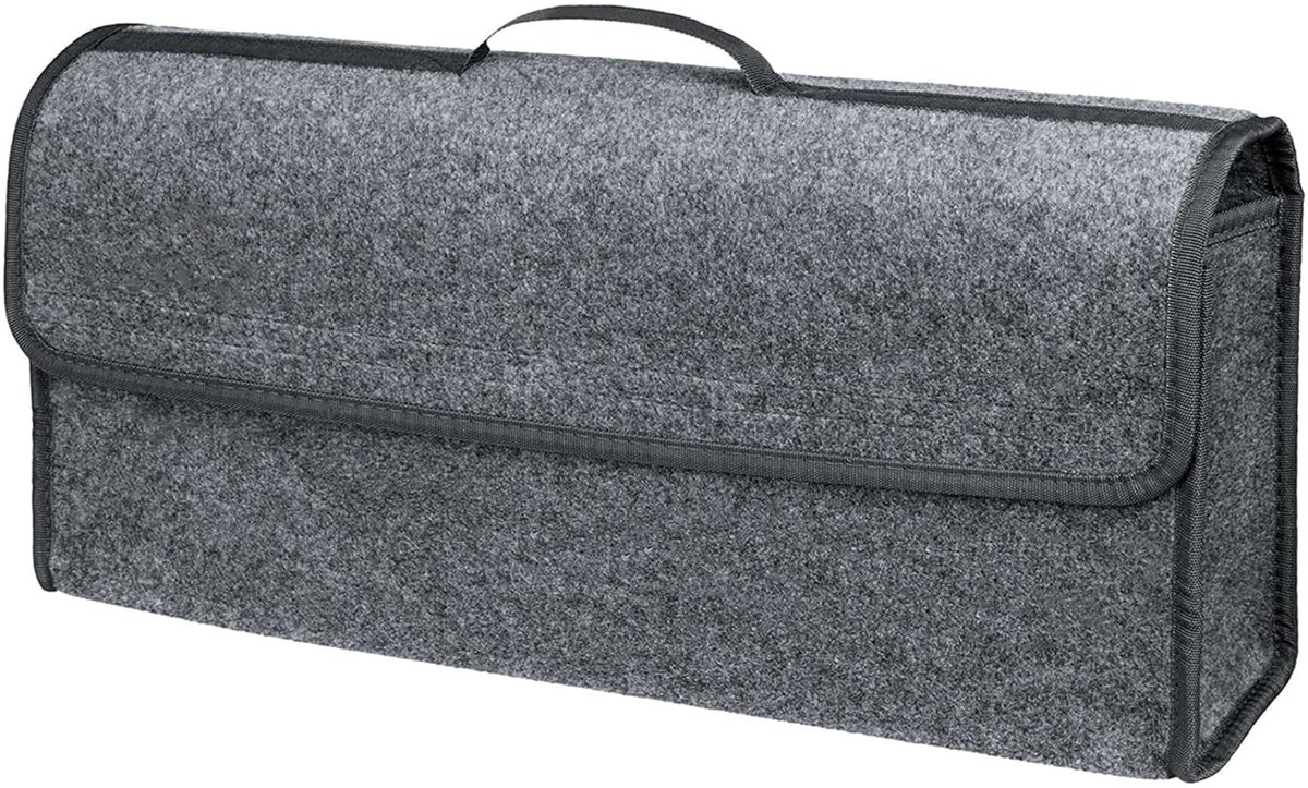 IMPERATORIS® Kofferbak Organizer - Auto Opbergtas - Opvouwbare Tas voor Boodschappen en Gereedschap - Anti-slip Bodem - Veel Opbergruimte - 1 Stuk - grijs - ‎17 x 50 x 24 cm