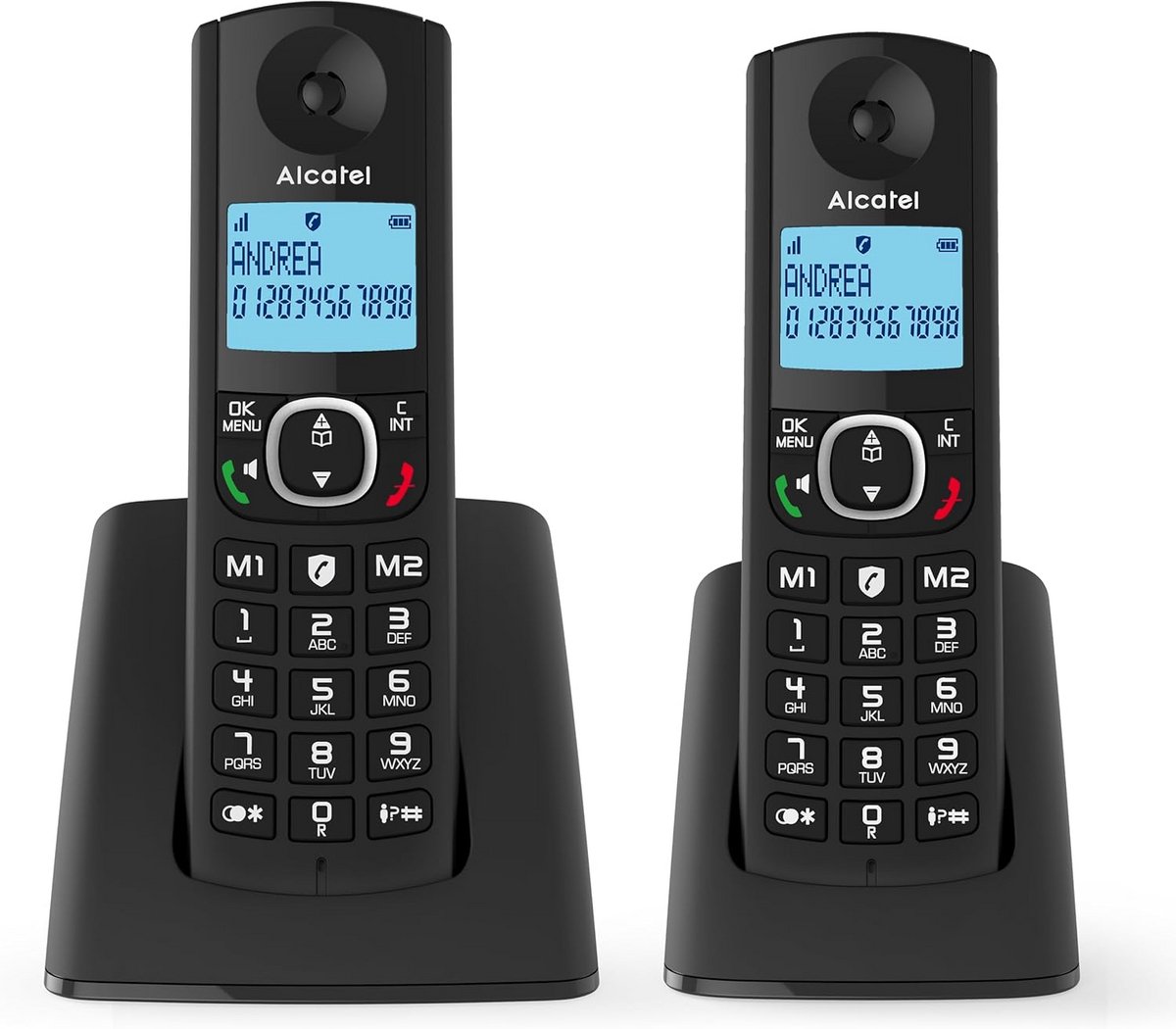 Draadloze DECT Telefoon met 2 Hoornen, Oproepblokkering en Handsfree Functie